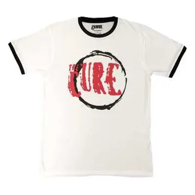 The Cure Unisex Ringer T-shirt: Circle Logo (large) L