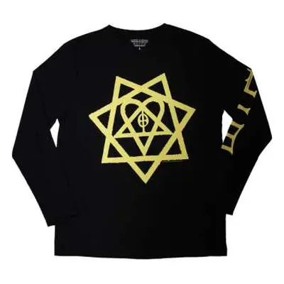 Him Unisex Long Sleeve T-shirt: Heartagram Honeycomb (sleeve Print) (x-large) XL