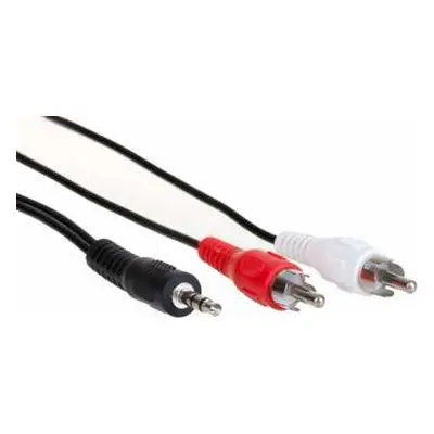 KAM - stereo audio kabel s konektory 3,5 mm Jack - 2x RCA 3m