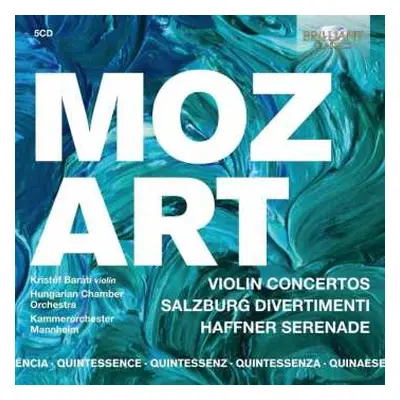 5CD/Box Set Wolfgang Amadeus Mozart: Violin Concertos, Salzburg Divertimenti, Haffner Serenade