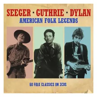 3CD Pete/woody Guthri Seeger: American Folk Legends