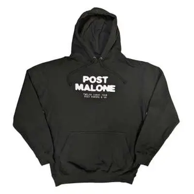 Post Malone Unisex Pullover Hoodie: Carat (back Print & Ex-tour) (large) L