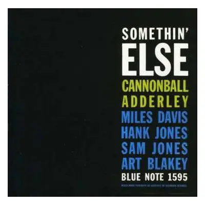 CD Cannonball Adderley: Somethin' Else