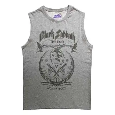 Black Sabbath Unisex Tank T-shirt: The End Mushroom Cloud (small) S