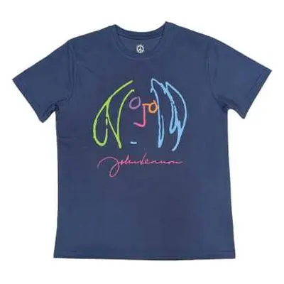 John Lennon Unisex T-shirt: Self Portrait Full Colour (large) L