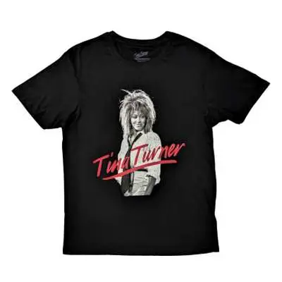 Tina Turner Unisex T-shirt: Red Logo (medium) M