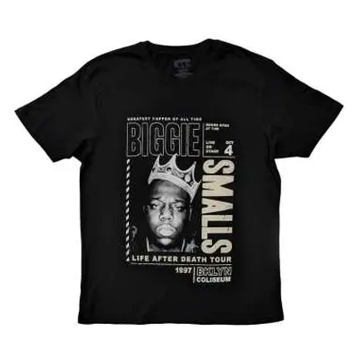 Biggie Smalls Unisex T-shirt: Life After Death Tour (small) S