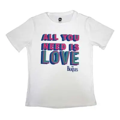 The Beatles Ladies T-shirt: All You Need Is Love (small) S