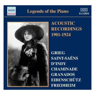 CD Various: Legends Of The Piano: Acoustic Recordings 1901-1924