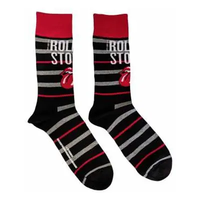 The Rolling Stones Unisex Ankle Socks: Logo & Tongue (uk Size 7 - 11) 40-45