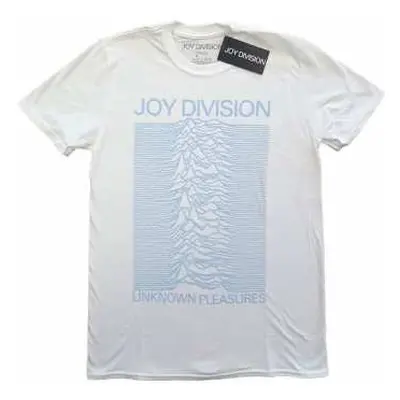 Tričko Unknown Pleasures Blue On White XXL