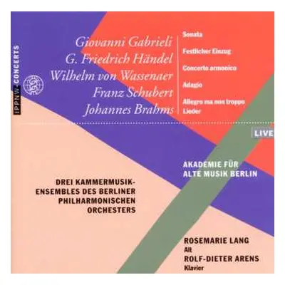 CD Franz Schubert: Drei Kammermusikensembles Der Berliner Philharmoniker