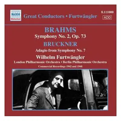 CD Berliner Philharmoniker: Brahms Symphony No.2, Bruckner Adagio from Symphony No.7 / Commercia