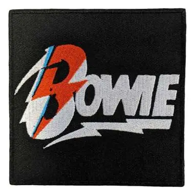 David Bowie Standard Woven Patch: Diamond Dogs Flash Logo