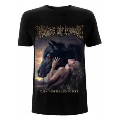 Cradle Of Filth Unisex T-shirt: Dark Horses (back Print) (small) S