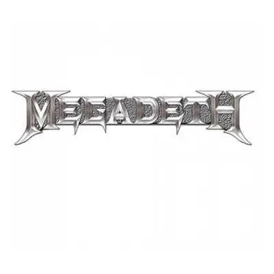 Megadeth Pin Badge: Chrome Logo