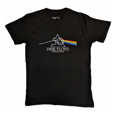 Pink Floyd Unisex T-shirt: 50th Prism Logo (small) S