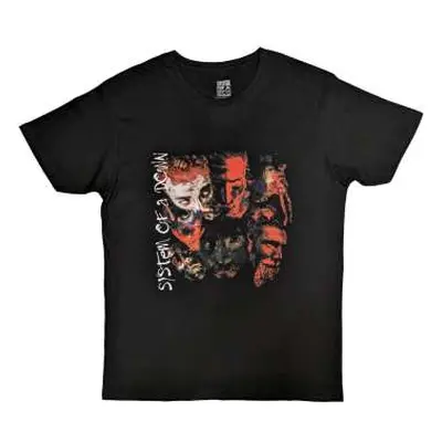 System Of A Down Unisex T-shirt: Painted Faces (large) L