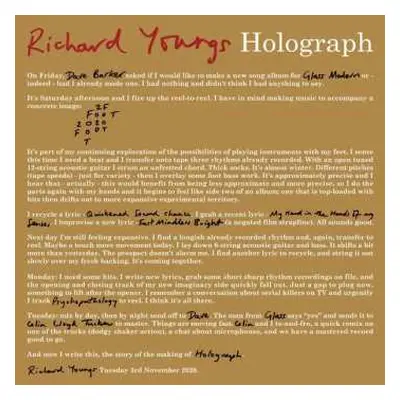 LP Richard Youngs: Holograph LTD | CLR