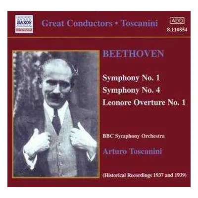 CD Ludwig van Beethoven: Symphony No.1, Symphony No. 4, Leonore Overture No. 1