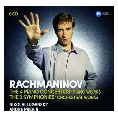 8CD/Box Set Sergei Vasilyevich Rachmaninoff: The 4 Piano Concertos • Piano Works • The 3 Symphon