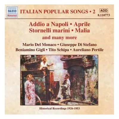 CD Various: Italian Popular Songs 2 - Addio A Napoli / Aprile / Stornelli Marina / Malia And Man