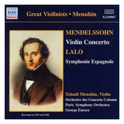 CD Felix Mendelssohn-Bartholdy: Violin Concerto • Symphonie Espagnole