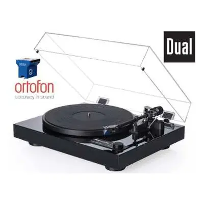 DUAL CS 618Q High End Černý Piano lak + Ortofon QUINTET BLUE (MC)