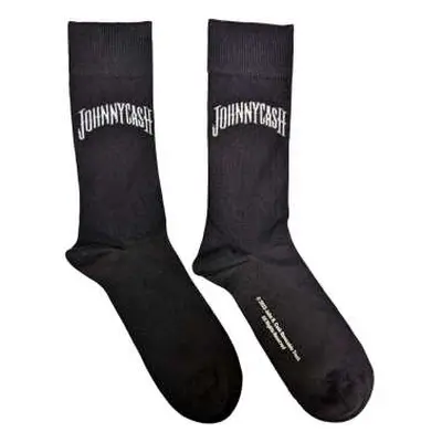 Johnny Cash Unisex Ankle Socks: Man In Black Logo (uk Size 7 - 11) 42 - 47