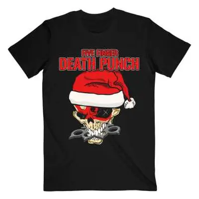 Five Finger Death Punch Unisex T-shirt: Santa Knucklehead (xx-large) XXL