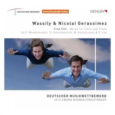 CD Wassily Gerassimez: Free Fall (Works For Cello And Piano By F. Mendelssohn, D. Shostakovich, 