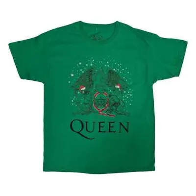 Queen Unisex T-shirt: Holiday Crest (medium) M