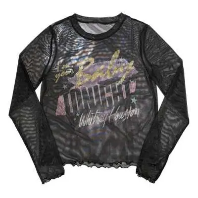 Whitney Houston Ladies Long Sleeve T-shirt: I'm Your Baby (mesh) (small) S