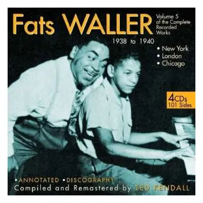 4CD Fats Waller: Fats Waller ‎– The Complete Recorded Works, Vol. 5