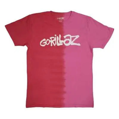 Gorillaz Unisex T-shirt: Two-tone Brush Logo (wash Collection) (x-large) XL