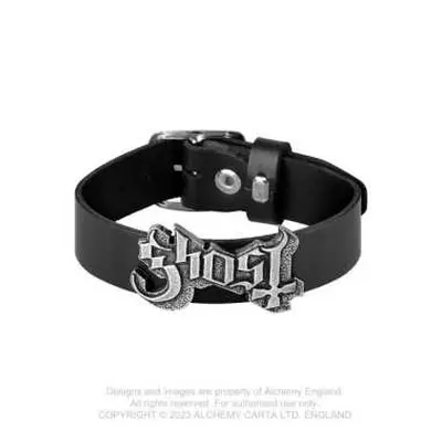 Ghost Leather Wrist Strap: Logo