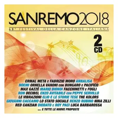 2CD Various: Sanremo 2018: 68o Festival Della Canzone Italiana