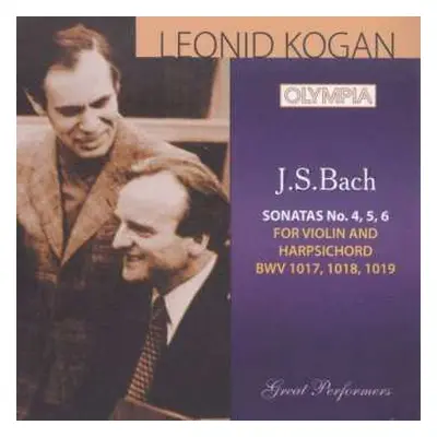 CD Johann Sebastian Bach: Sonaten Für Violine & Cembalo Bwv 1017-1019