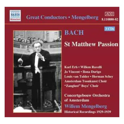 3CD/Box Set Johann Sebastian Bach: St Matthew Passion