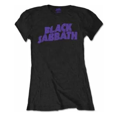 Dámské Tričko Wavy Logo Black Sabbath Vintage L