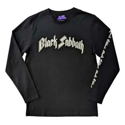 Black Sabbath Unisex Long Sleeve T-shirt: The End Mushroom Cloud (back & Sleeve Print) (small) S