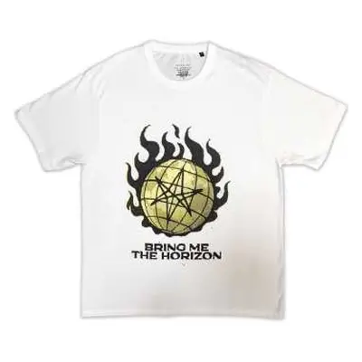 Bring Me The Horizon Unisex T-shirt: Globe Yellow (x-large) XL