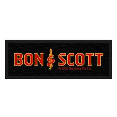 Bon Scott Standard Woven Patch: Brother Snake