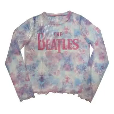 The Beatles Ladies Long Sleeve T-shirt: Drop T Logo (mesh) (xx-large) XXL