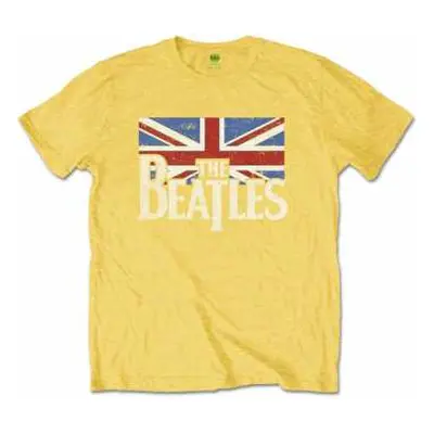 Dětské Tričko Logo The Beatles & Vintage Flag 5-6 let