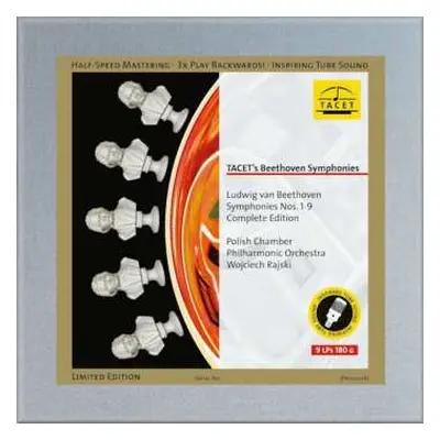 9LP/Box Set Ludwig van Beethoven: TACET's Beethoven Symphonies (Symphonies Nos. 1-9 Complete Edi