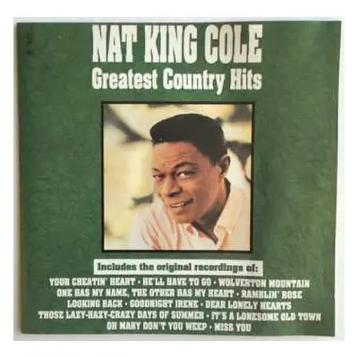 LP Nat King Cole: Greatest Country Hits