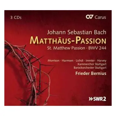 3CD Johann Sebastian Bach: Matthäus-Passion St. Matthew Passion - BWV 244