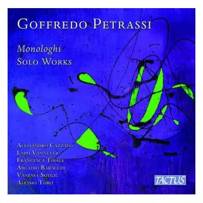 CD Goffredo Petrassi: Kammermusik Für Soloinstrumente - "monologhi"