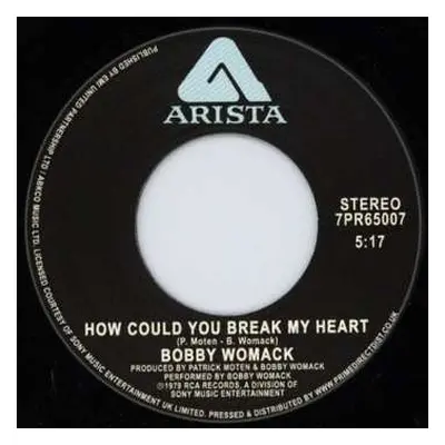 SP Bobby Womack: How Could You Break My Heart? / Give It Up